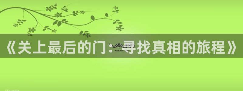 歪歪漫画无遮拦：《关上最后的门：寻找真相的旅程》